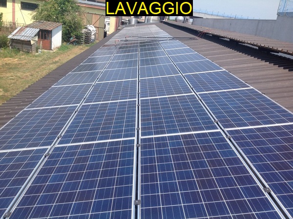 Fotovoltaico manutenzione, pulizia. Ozzero, Milano.