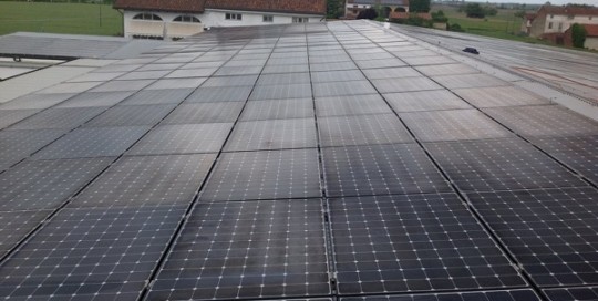 Fotovoltaico manutenzione, pulizia. Borgo San Martino, Alessandria.