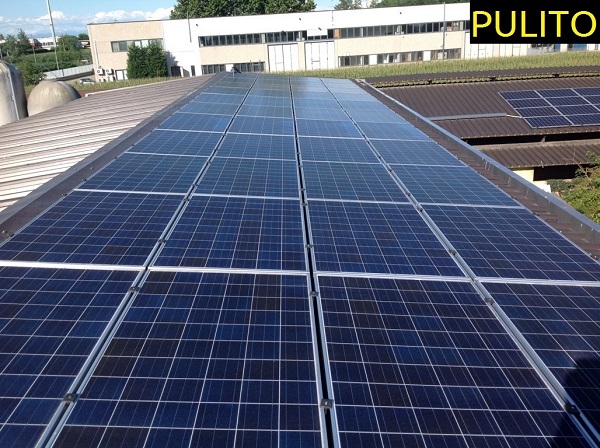 Fotovoltaico manutenzione, pulizia. Ozzero, Milano.