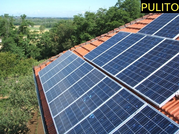 Fotovoltaico manutenzione, pulizia. Predosa, Alessandria.