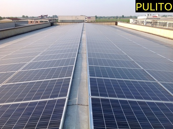 Fotovoltaico manutenzione, pulizia. Stradella, Pavia.