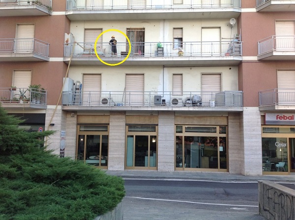 Isolamento condominio. Insufflaggio muri perimetrali. Nizza Monferrato, Asti.