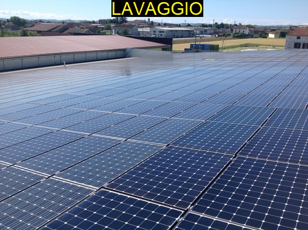 Fotovoltaico manutenzione, pulizia. Borgo San Martino, Alessandria.