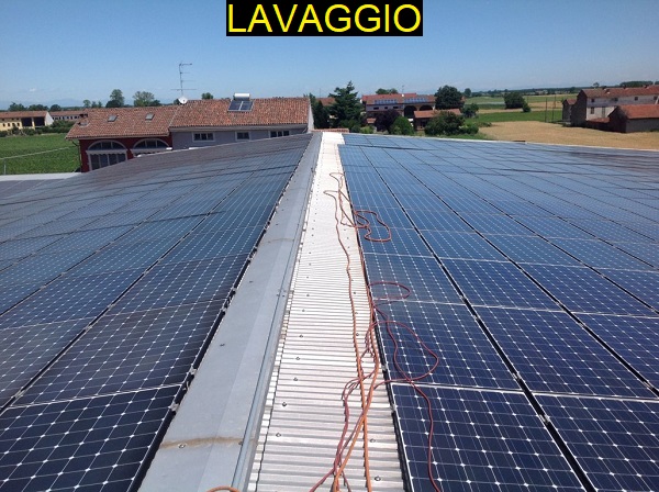 Fotovoltaico manutenzione, pulizia. Borgo San Martino, Alessandria.