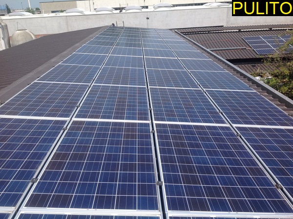 Fotovoltaico manutenzione, pulizia. Ozzero, Milano.