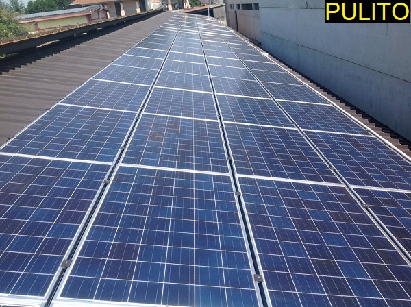 Fotovoltaico manutenzione, pulizia. Ozzero, Milano.