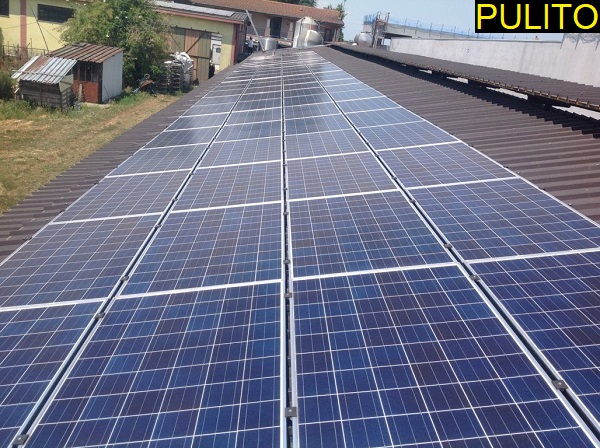 Fotovoltaico manutenzione, pulizia. Ozzero, Milano.