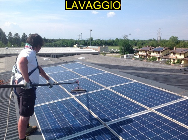 Fotovoltaico manutenzione, pulizia. Turbigo, Milano.