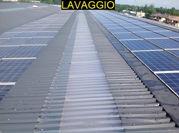 Fotovoltaico manutenzione, pulizia. Turbigo, Milano.