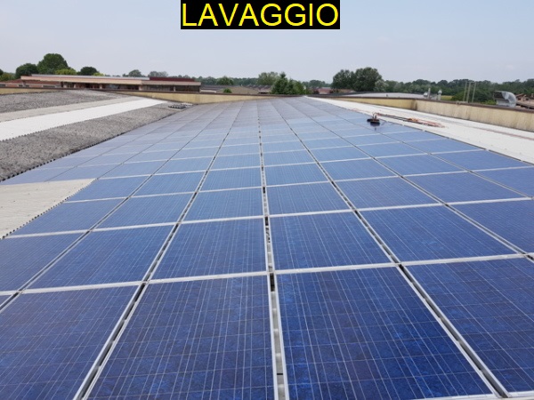 Fotovoltaico manutenzione, pulizia. Castelnuovo Scrivia, Alessandria.