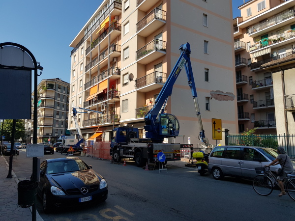 Isolamento condominio. Insufflaggio muri. Acqui Terme (AL)